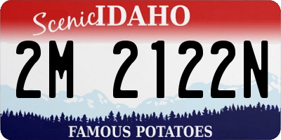ID license plate 2M2122N