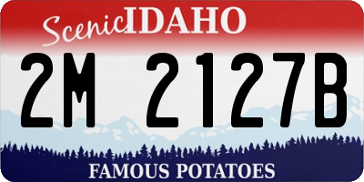 ID license plate 2M2127B