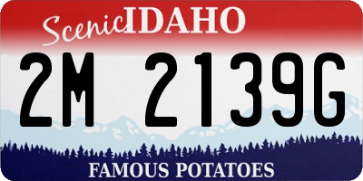 ID license plate 2M2139G