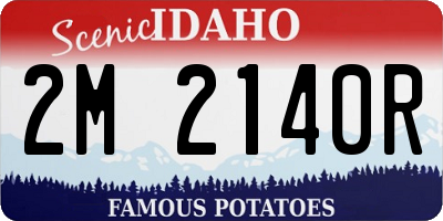 ID license plate 2M2140R