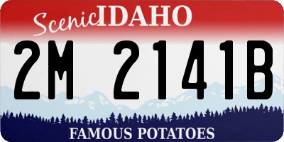 ID license plate 2M2141B