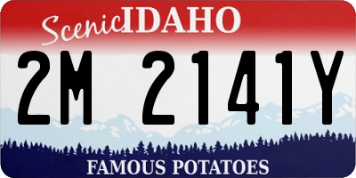ID license plate 2M2141Y