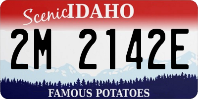 ID license plate 2M2142E