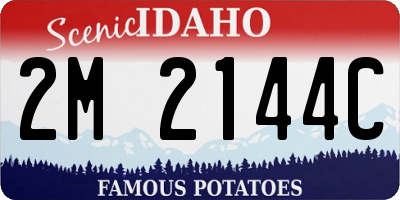 ID license plate 2M2144C