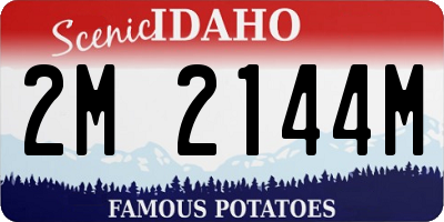 ID license plate 2M2144M