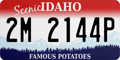 ID license plate 2M2144P