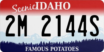ID license plate 2M2144S