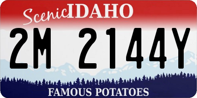 ID license plate 2M2144Y