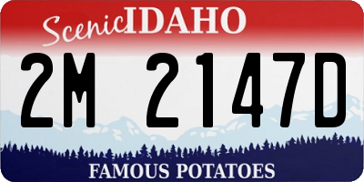 ID license plate 2M2147D