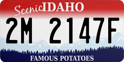 ID license plate 2M2147F