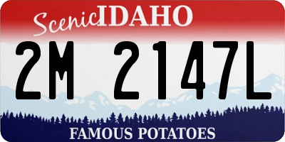 ID license plate 2M2147L