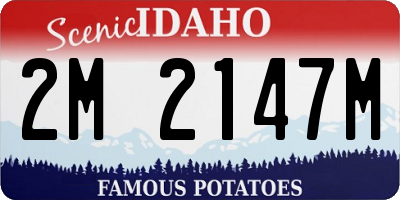 ID license plate 2M2147M