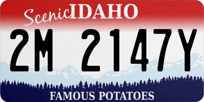 ID license plate 2M2147Y