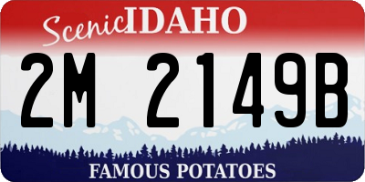 ID license plate 2M2149B