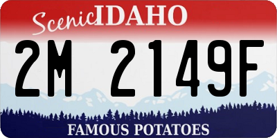 ID license plate 2M2149F
