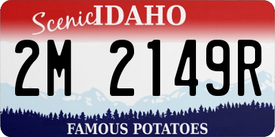 ID license plate 2M2149R