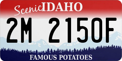 ID license plate 2M2150F