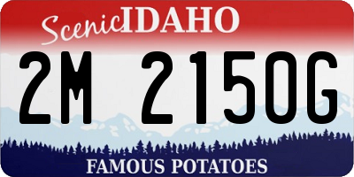 ID license plate 2M2150G