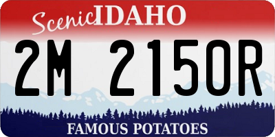 ID license plate 2M2150R