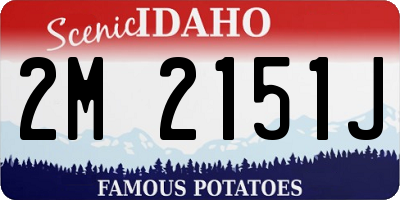 ID license plate 2M2151J