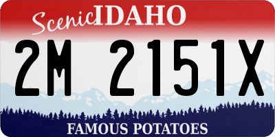 ID license plate 2M2151X
