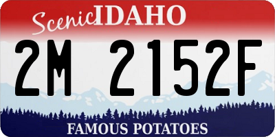 ID license plate 2M2152F