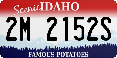 ID license plate 2M2152S