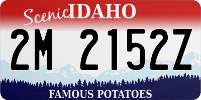 ID license plate 2M2152Z