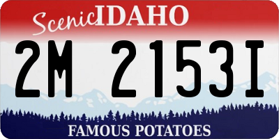 ID license plate 2M2153I