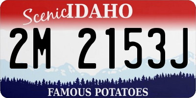 ID license plate 2M2153J