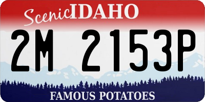 ID license plate 2M2153P
