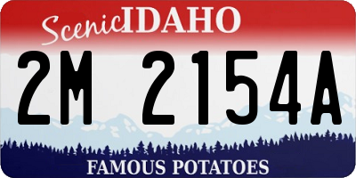 ID license plate 2M2154A