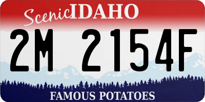 ID license plate 2M2154F