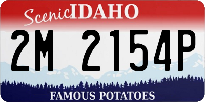 ID license plate 2M2154P