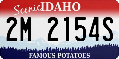 ID license plate 2M2154S