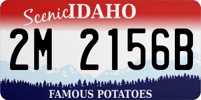 ID license plate 2M2156B