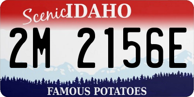 ID license plate 2M2156E