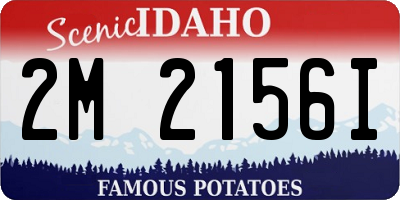 ID license plate 2M2156I