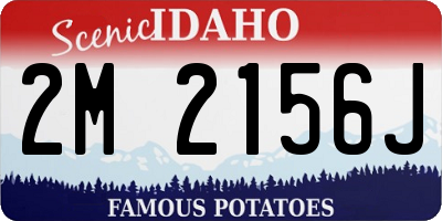 ID license plate 2M2156J