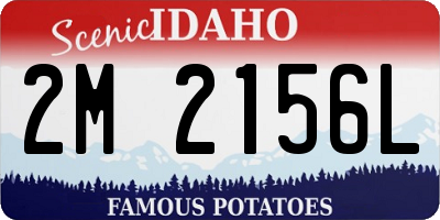 ID license plate 2M2156L