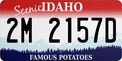 ID license plate 2M2157D