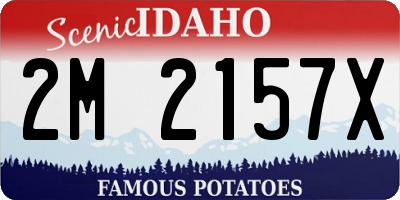 ID license plate 2M2157X