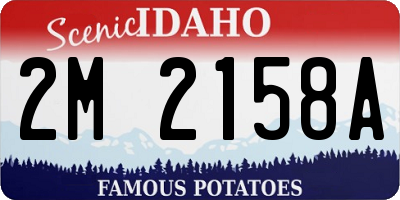 ID license plate 2M2158A