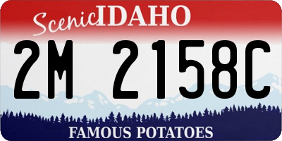 ID license plate 2M2158C