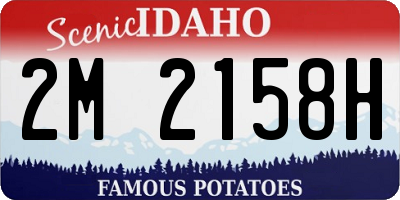 ID license plate 2M2158H