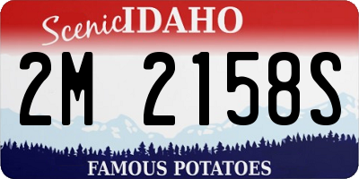 ID license plate 2M2158S