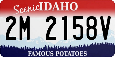 ID license plate 2M2158V