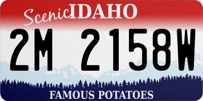 ID license plate 2M2158W