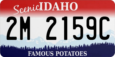 ID license plate 2M2159C
