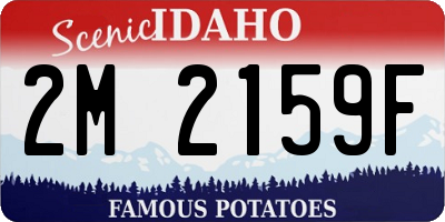 ID license plate 2M2159F